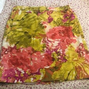 J.Crew watercolor skirt